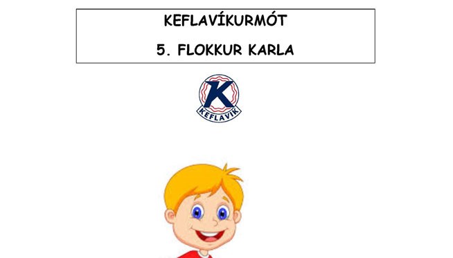 Haustmót 5. flokks karla á laugardaginn