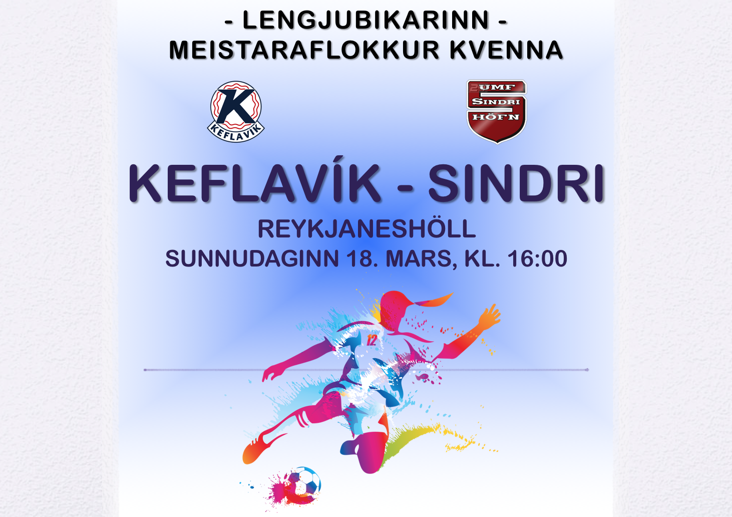 Stelpurnar spila í Lengjunni á sunnudag