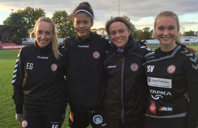 Sveindís mætt til Kristianstad